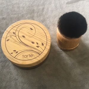 Tarte Amazonian clay powder foundation and brush!